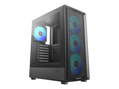 Deepcool Case, CC550 4F, Mid Tower, ATX PS2 (maximum length: 180 mm), Black