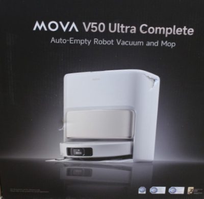 MOVA V50 Ultra Complete Robot Vacuum, White, MOVA Robot Vacuum, V50 Ultra Complete, Wet&Dry, 6400 mAh, Dust capacity 3.2 L, 24000 Pa, White, DAMAGED PACKAGING, 34 month(s)