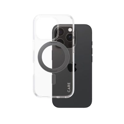 CARE Feature Case, Back cover, Apple, iPhone 16 Pro, Recycled plastic, Transparent, MagSafe