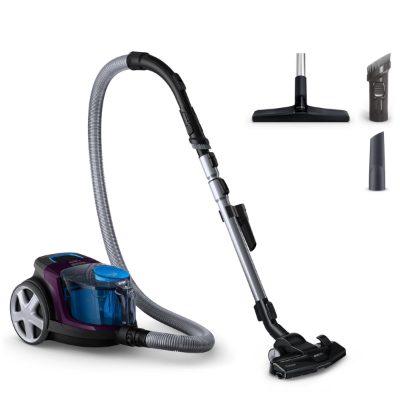 Vacuum cleaner, PowerPro Compact FC9333/09, Bagless, Power 650 W, Dust capacity 1.5 L, Purple