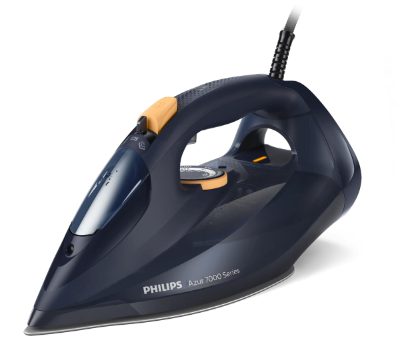 PHILIPS 7000  sērijas Tvaika gludeklis, zila/dzeltena