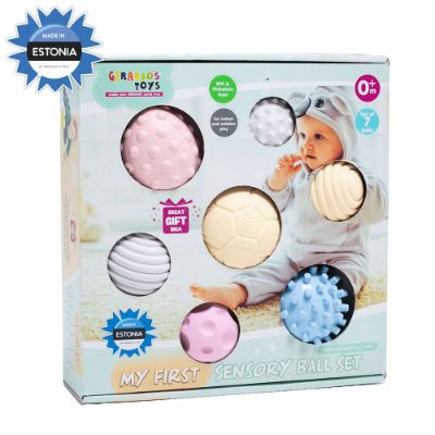 Gerardo's Toys masāžas- sensoro bumbiņu komplekts mazuļiem, 7 gab.