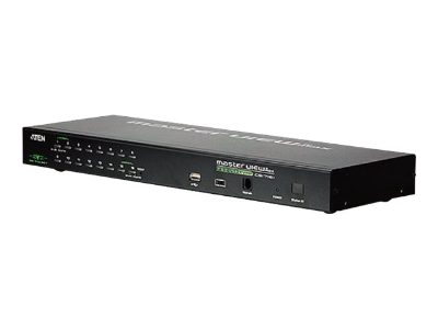 1-Local/Remote Shared Access 16-Port PS/2-USB VGA KVM Over IP Switch, CS1716I-AT-G, 1 x SPHD Male (Yellow), 16 x SPHD Female (Yellow), 1 x DB-25 Male, 1 x DC Jack, 1 x RJ-45 Female, 1 x RJ-11, 1 x USB Type A Female