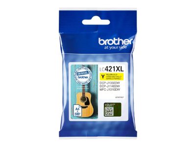 Brother LC421XLY Ink Cartridge, Yellow, Brother LC421XLY, Ink Cartridge, Yellow