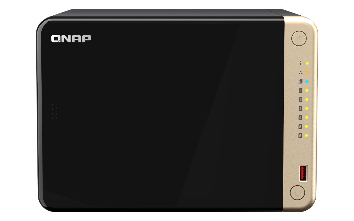 6-Bay desktop NAS, TS-664-8G, Intel Celeron, N5095 4-core, Processor frequency 2.9 GHz, 8 GB, DDR4