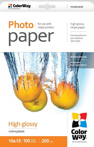 High Glossy Photo Paper, 200 g/m², 10x15