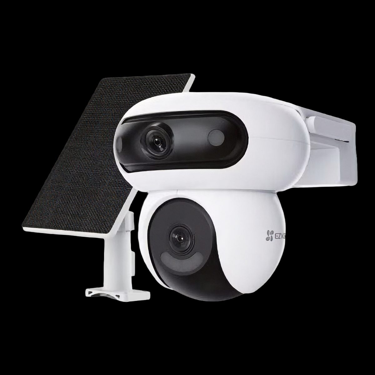 EZVIZ Battery-Powered Dual Camera Kit with Solar Panel, CS-HB90/SP, 4+4 MP, 2.8mm/6mm, IP65, H.264/H.265, Micro SD, Max. 512 GB