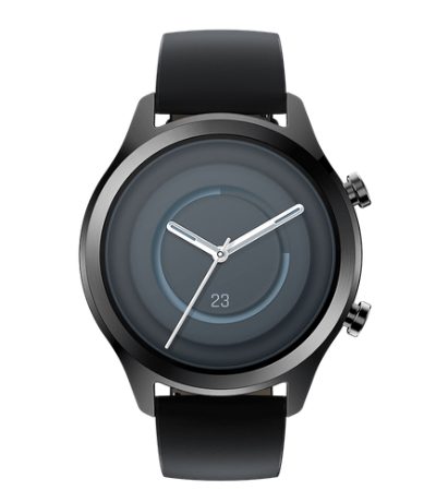 TicWatch C2+ Smart watch NFC GPS (satellite) AMOLED 3.3 cm (1.3") Waterproof Bluetooth Wi-Fi Black