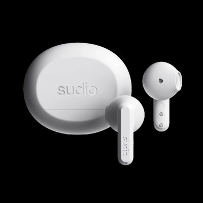 Sudio Earbuds, A3, Bluetooth, In-ear, Microphone, White, Wireless