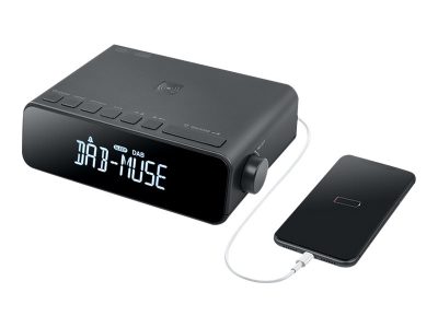 DAB+/FM RDS Radio, M-175 DBI, Alarm function, AUX in, Black